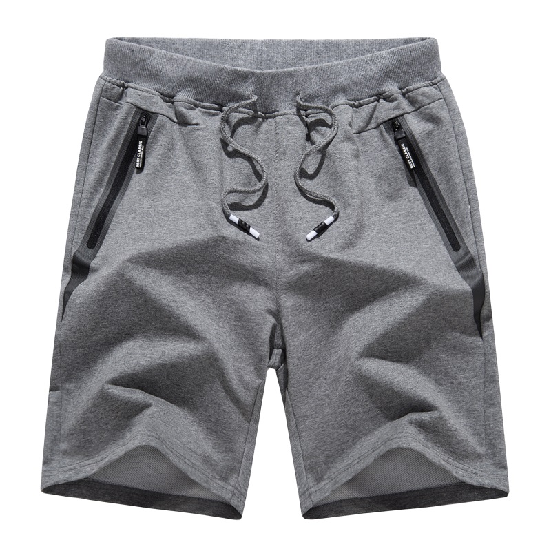 Män\\\"Cotton Joggers Casual Work Shorts Running Shorts With Zipper Pockets Lösa Ben Activewar